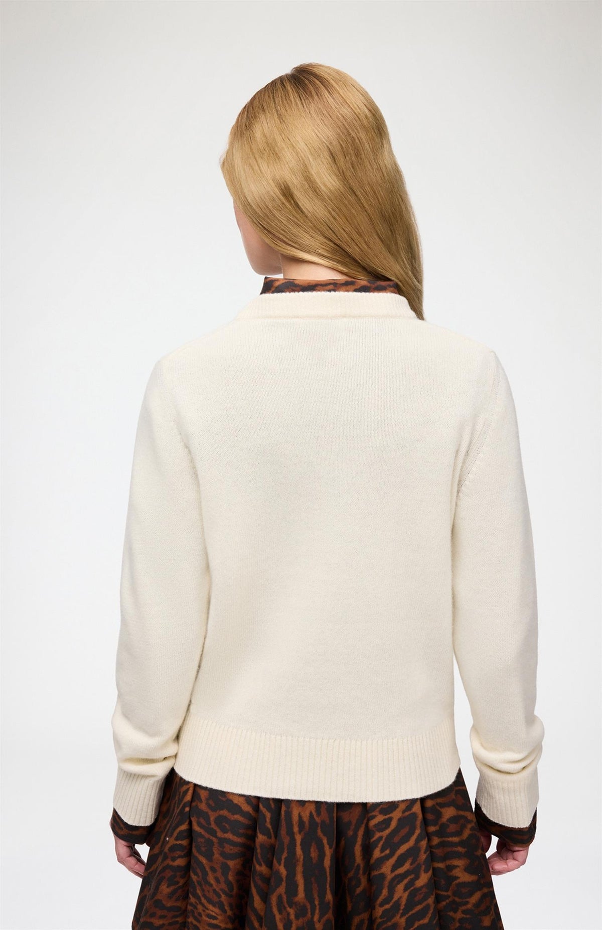 Graphic Wool Sweater Teddy Mushroom