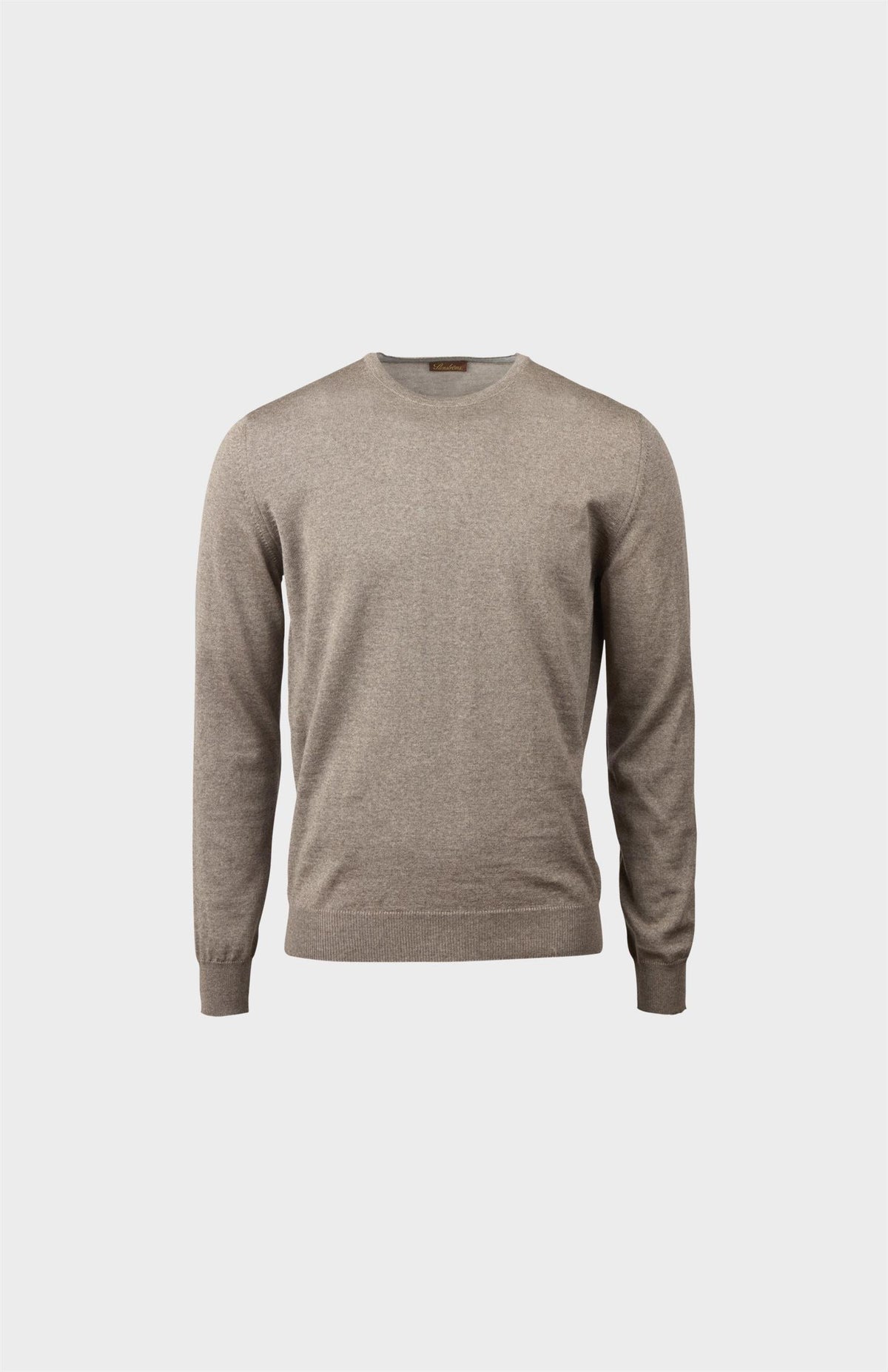 Pullover Knitted Crew Neck Merino Wool