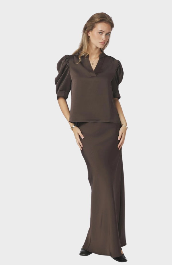 Vicky Heavy Sateen Skirt