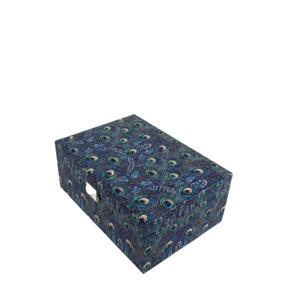 Jewlery Box Square Liberty Peacock