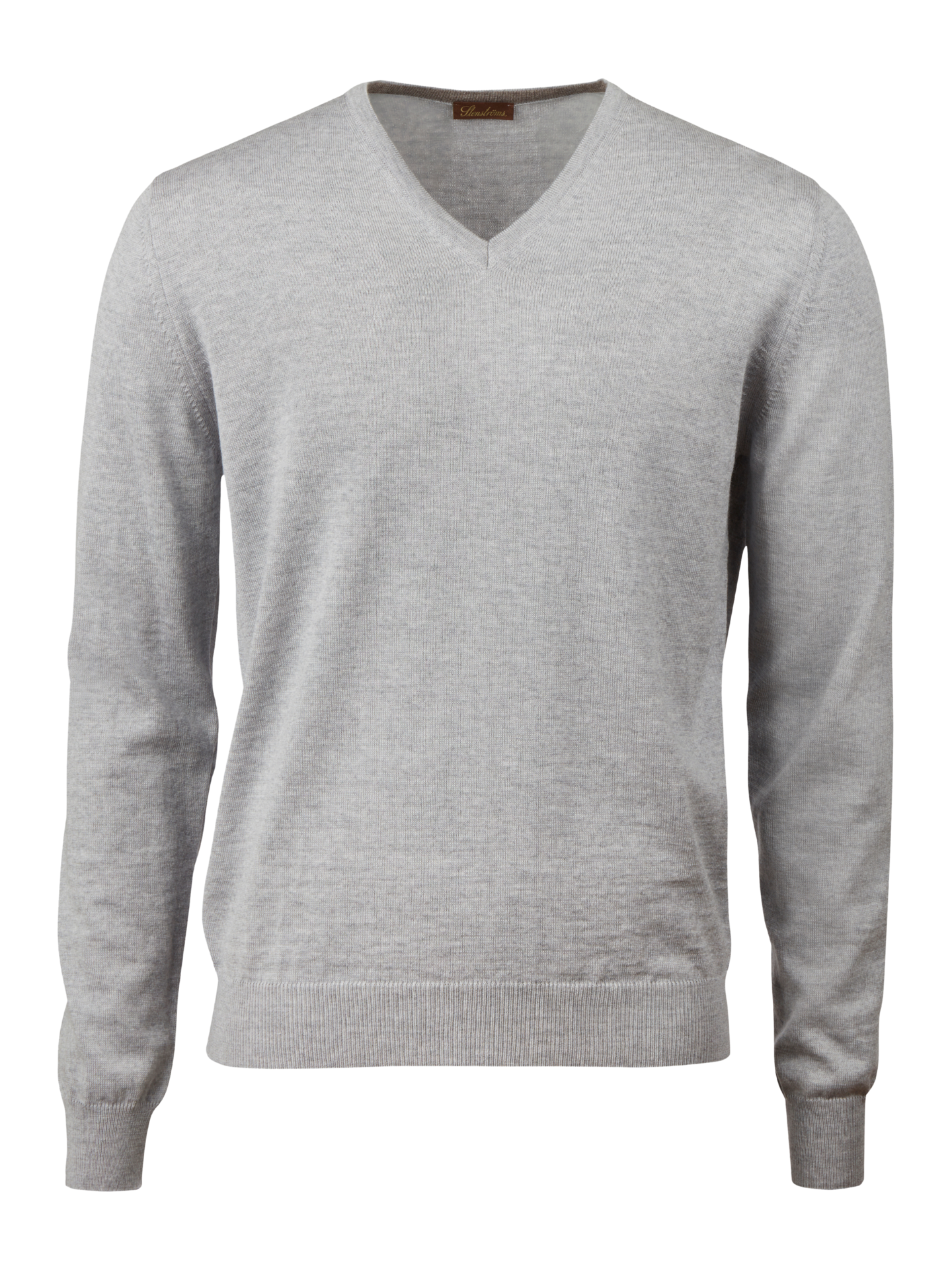 Sweater Knitted V-Neck Merino Wool