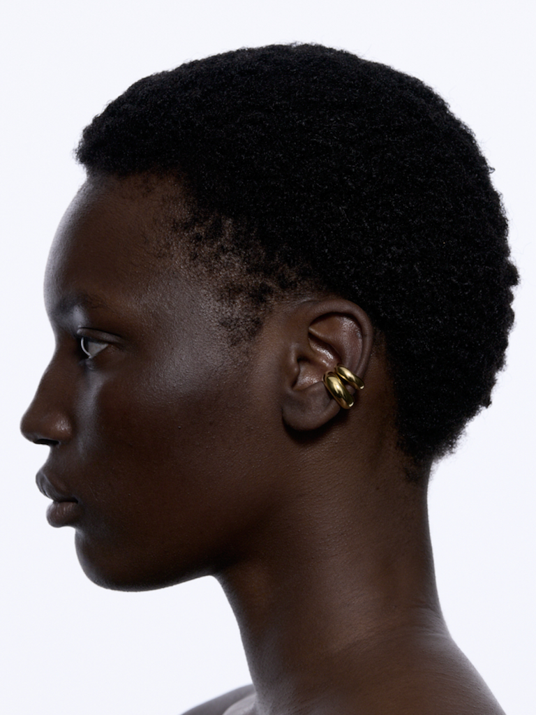 SLETTES Omotesando Chunk Ear Cuff Gold