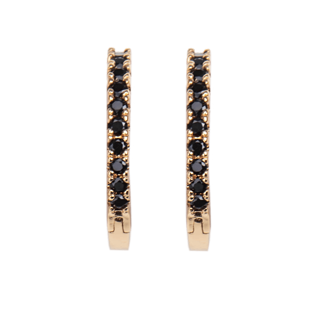 Emilia Medium hoops Black