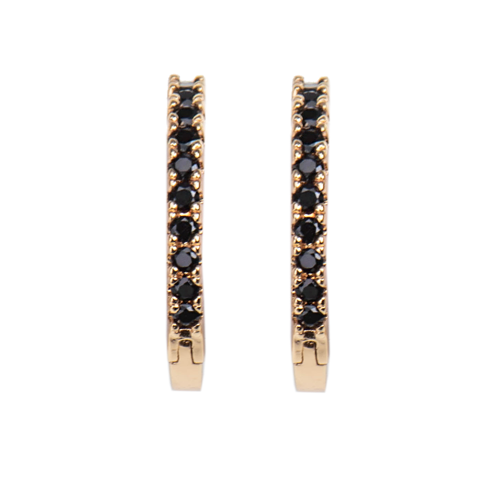Emilia Medium hoops Black