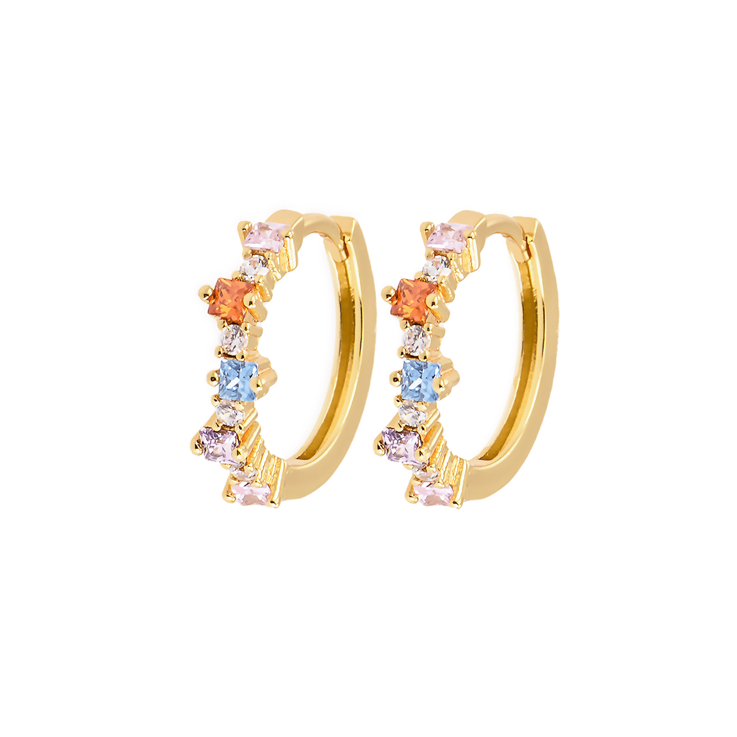 Emilia Mixed medium hoops Bright