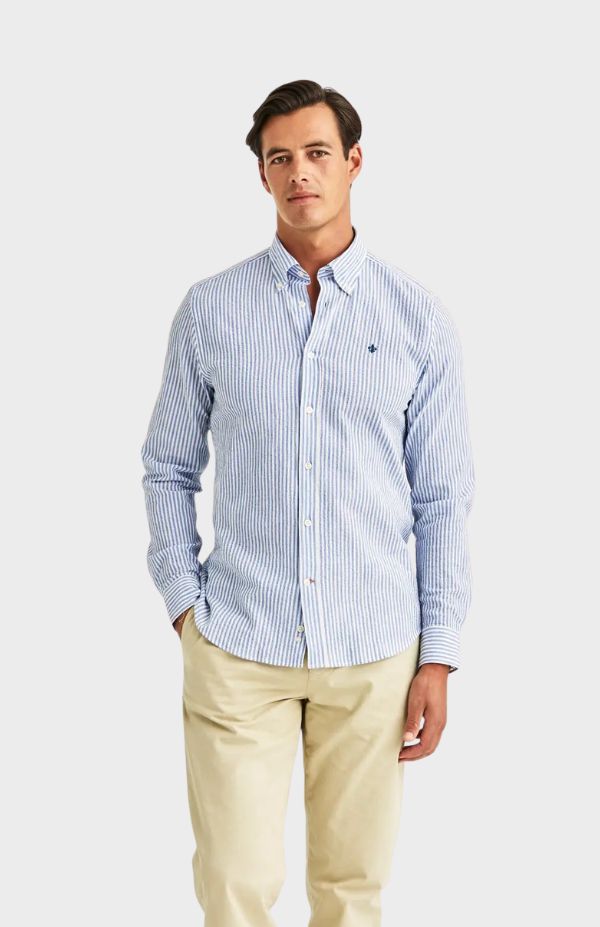 Morris Seersucker Shirt-Slim Fit