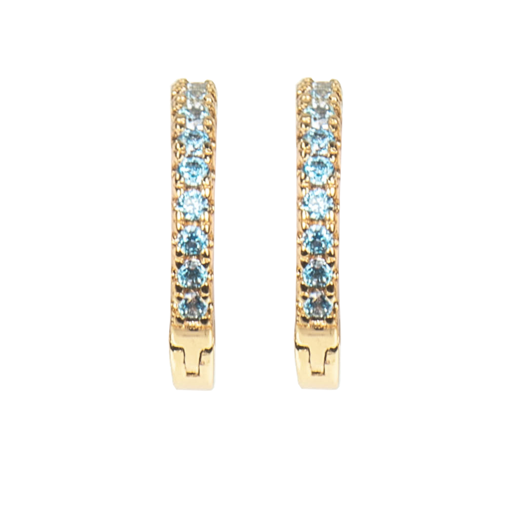 Emilia Medium hoops Blue