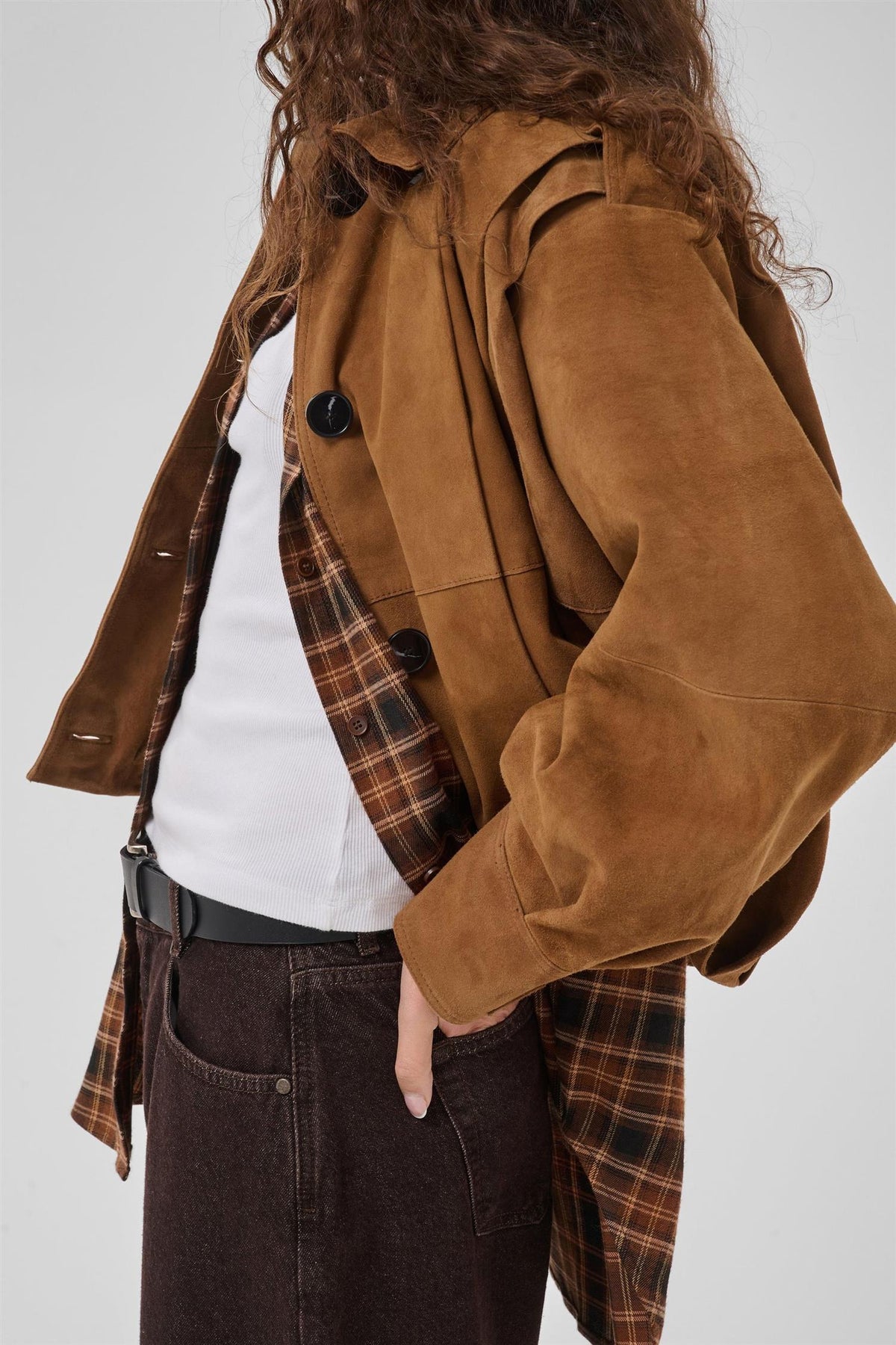 Mwpetra Suede Pleat Jacket