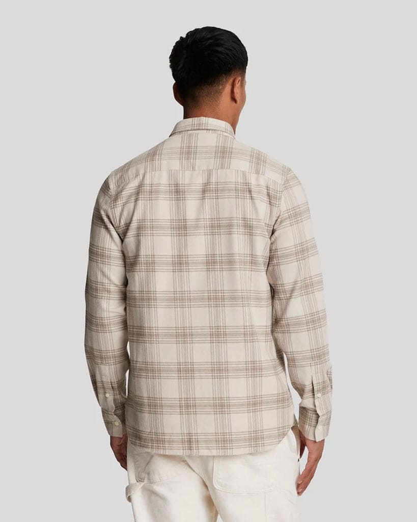 Tonal Check Flannel Shirt