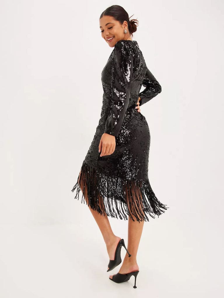 YASFLAPPER 7/8 SEQUIN DRESS - SHOW