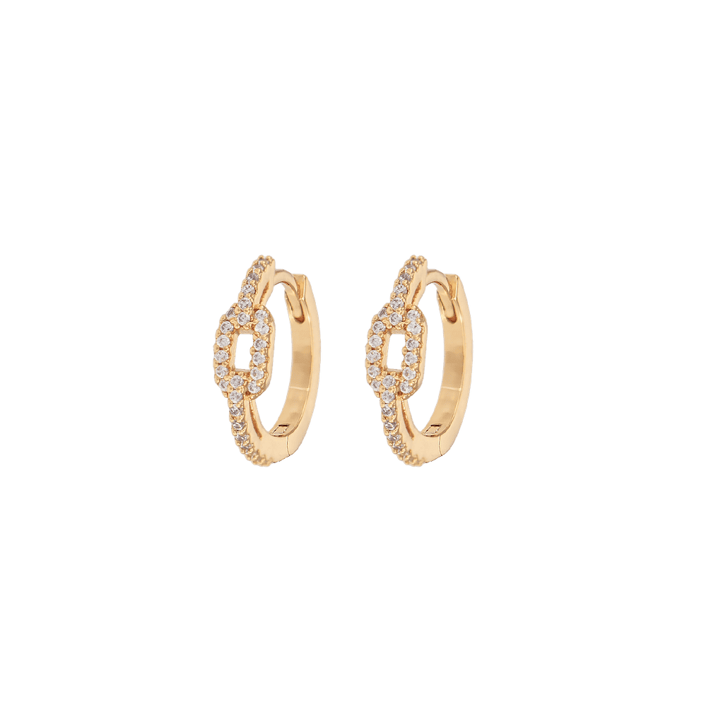 Emilia Small Chain hoops 2pcs