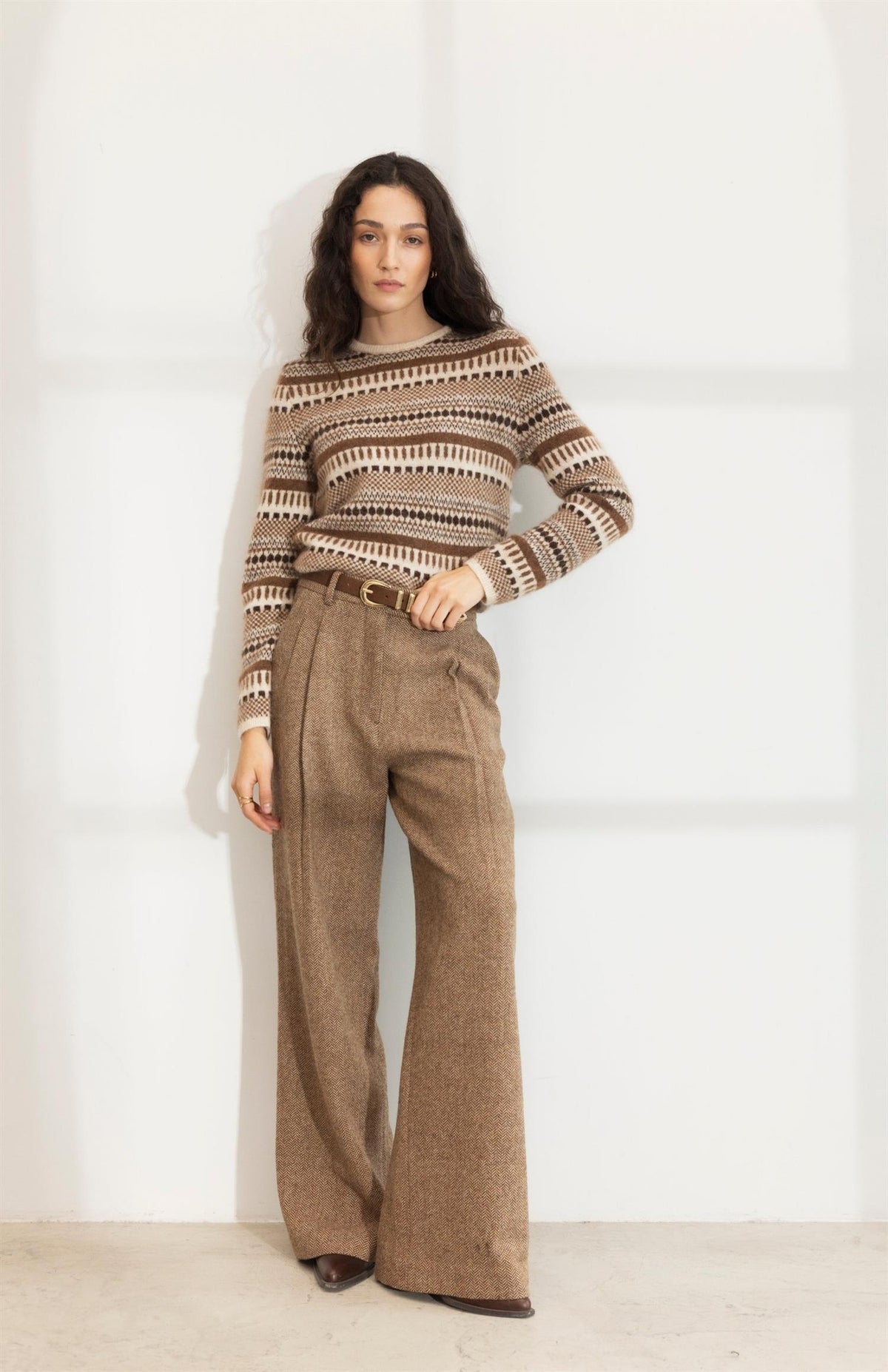 Ava Herringbone Trouser