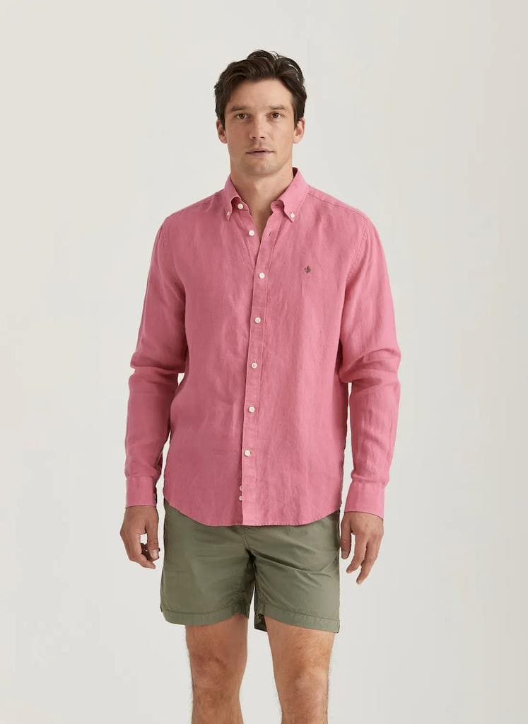 Douglas Linen Shirt-Classic Fit