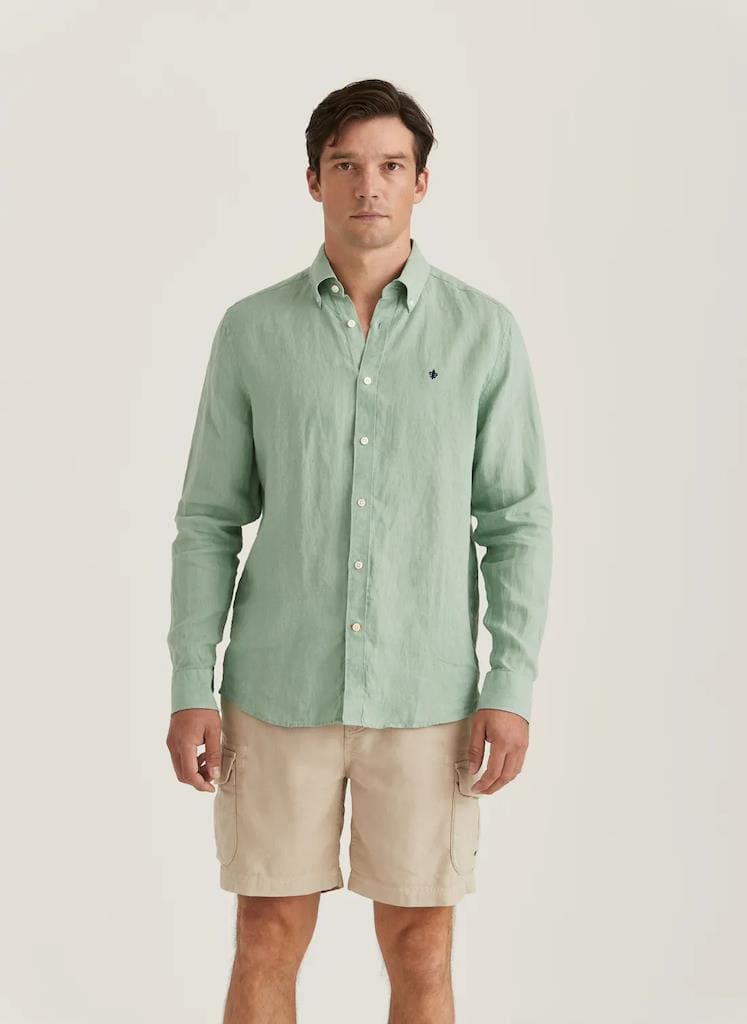 Douglas Linen Shirt-Classic Fit