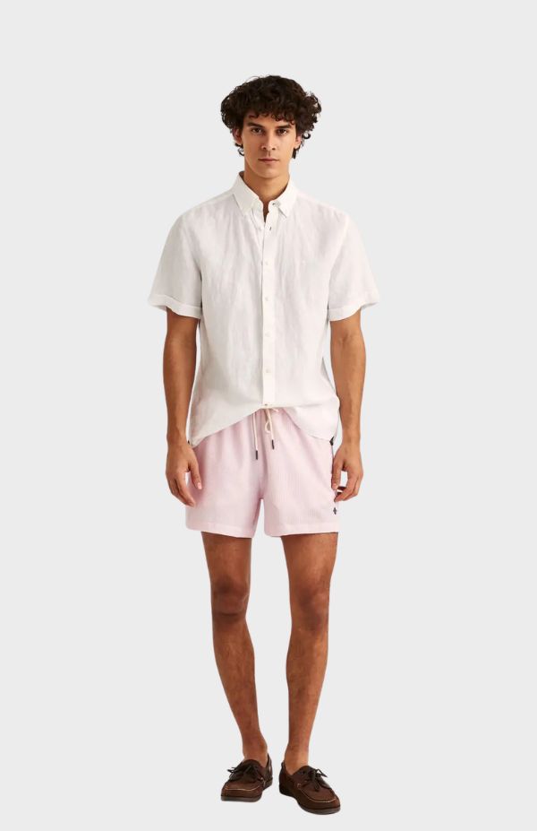 Morris Seersucker Bathing Trunks