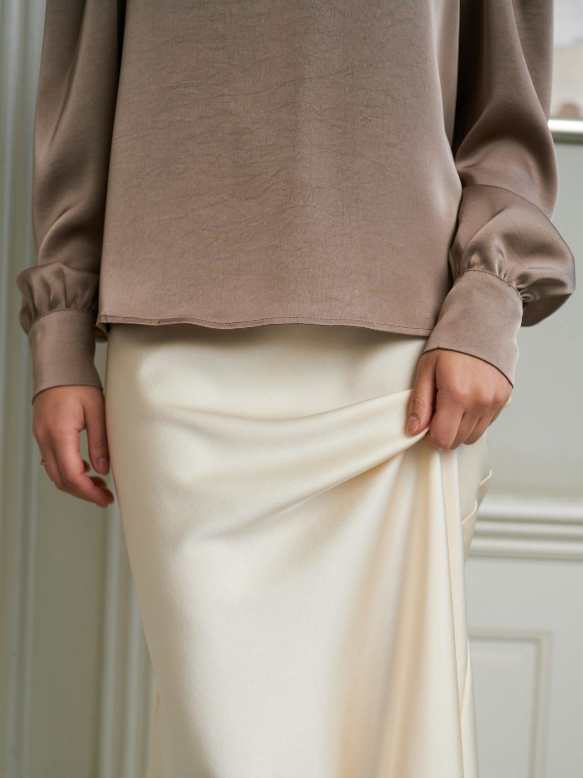 Rosslyn Heavy Sateen Blouse