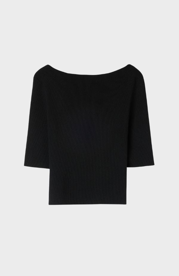 Boatneck Rib Top