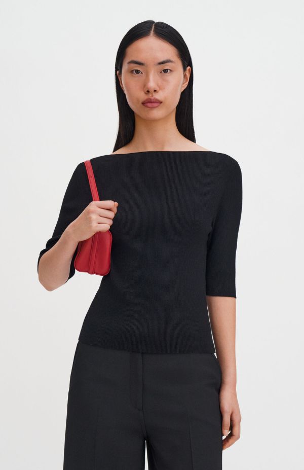 Boatneck Rib Top