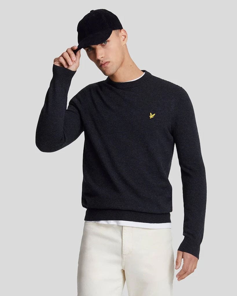 Lambswool Blend Crew Neck Jumper