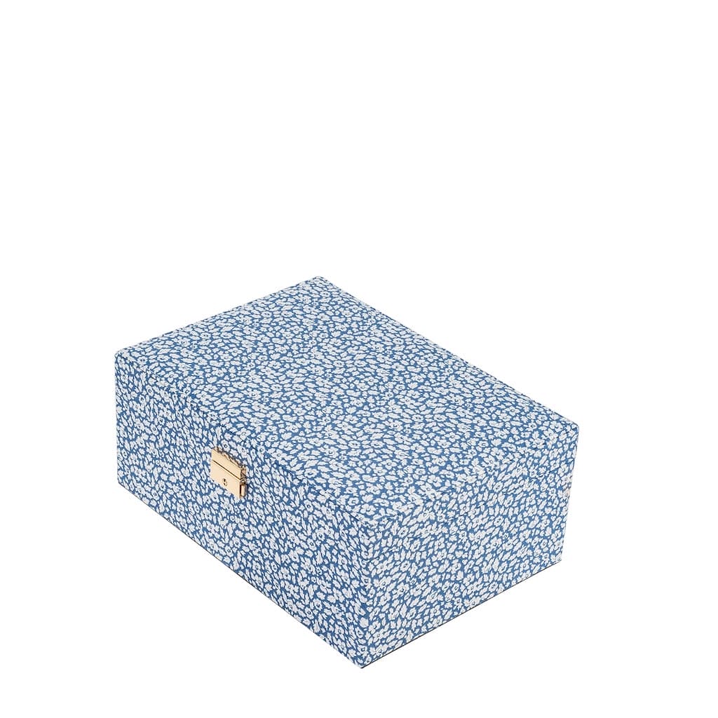 Jewlery Box Square Feather Blue