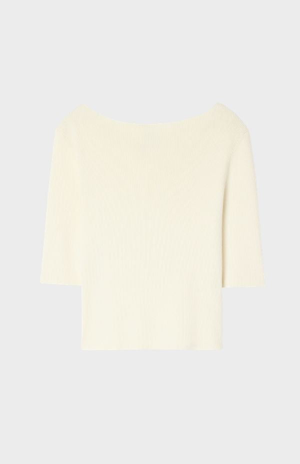 Boatneck Rib Top