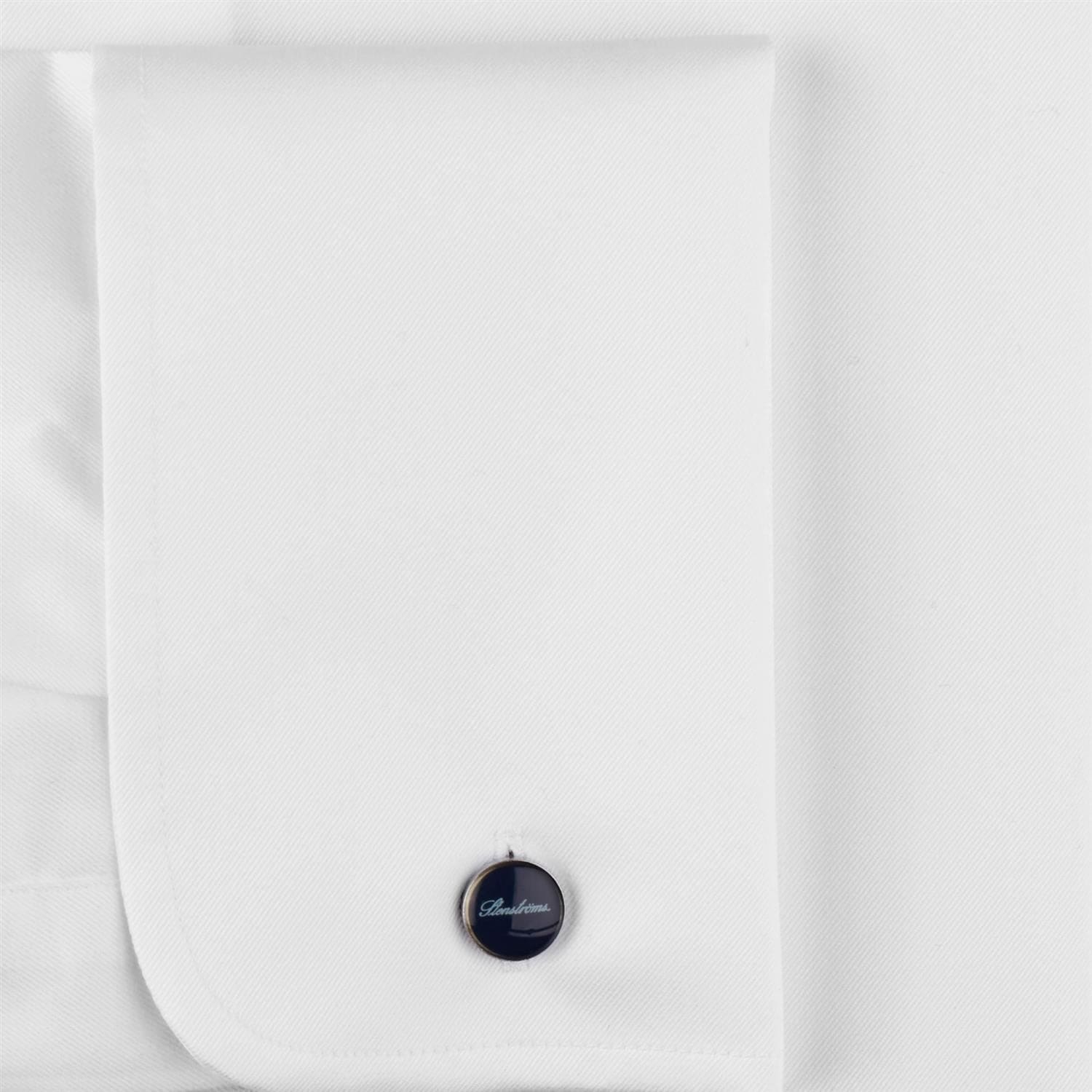 White Slimline Shirt With French Cuffs