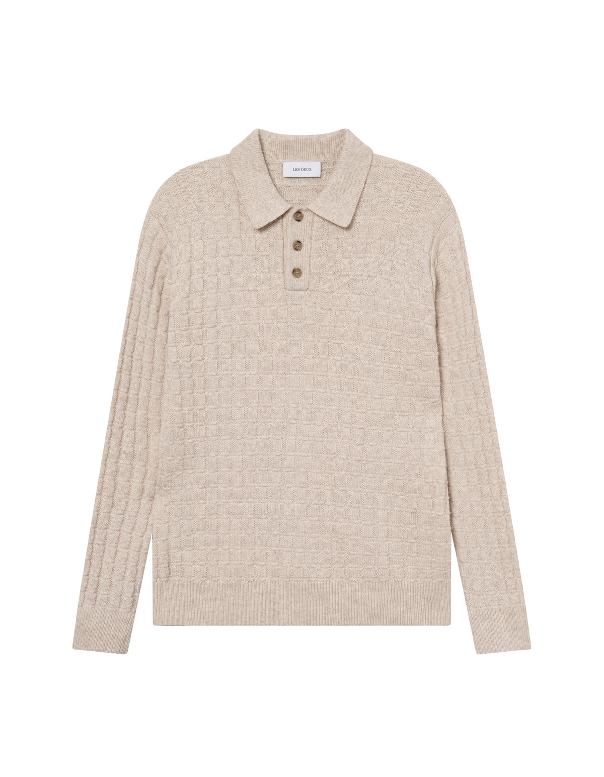 Gustav Squared Structure Polo Knit