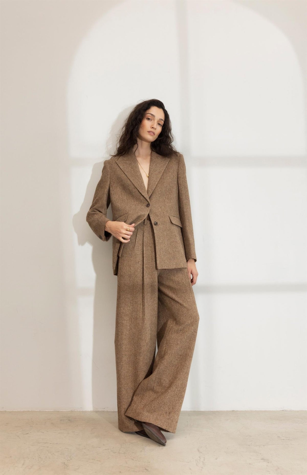 Ava Herringbone Trouser