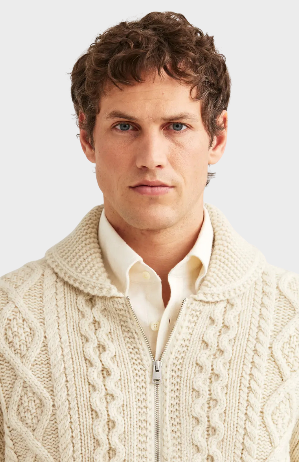 Cornwall Cable Zip Jacket