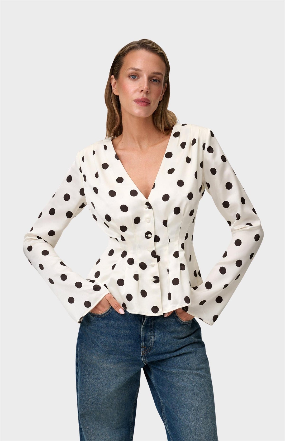 Marmo Blouse - Créme Dot