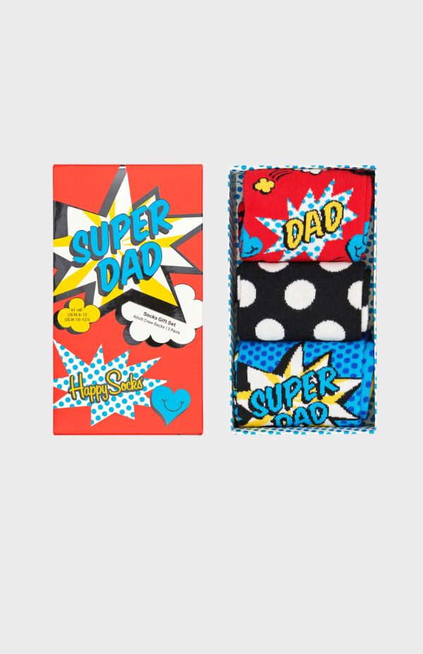3-Pack Super Dad Socks Gift Set