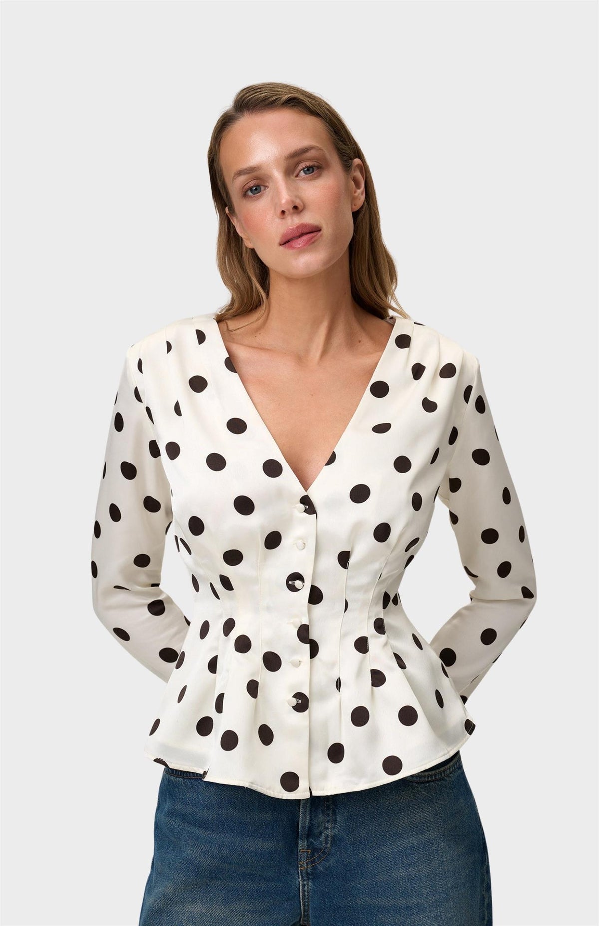 Marmo Blouse - Créme Dot