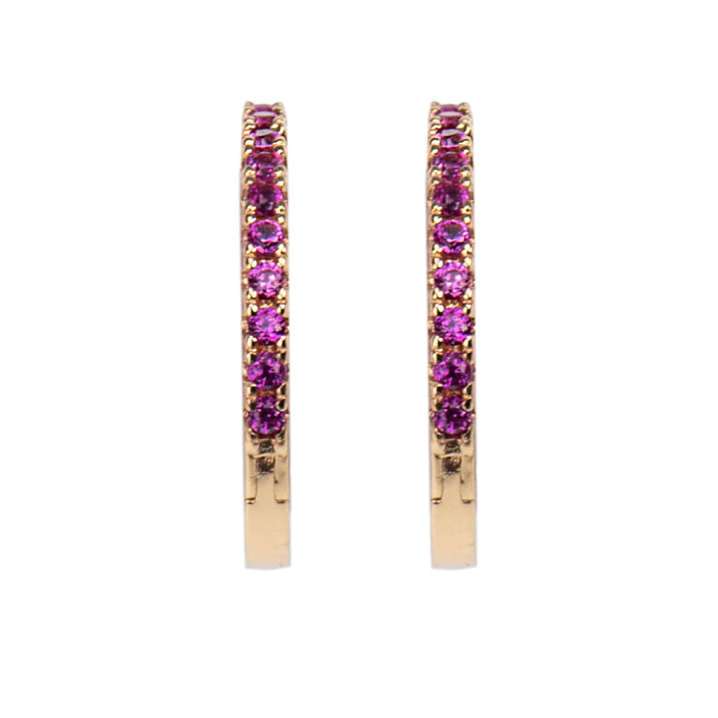 Emilia Medium hoops Cerise