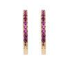 Emilia Medium hoops Cerise