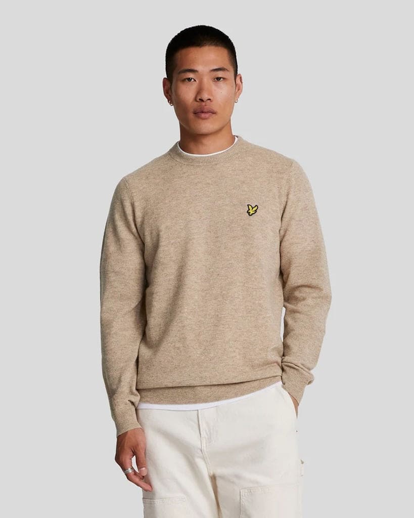 Lambswool Blend Crew Neck Jumper