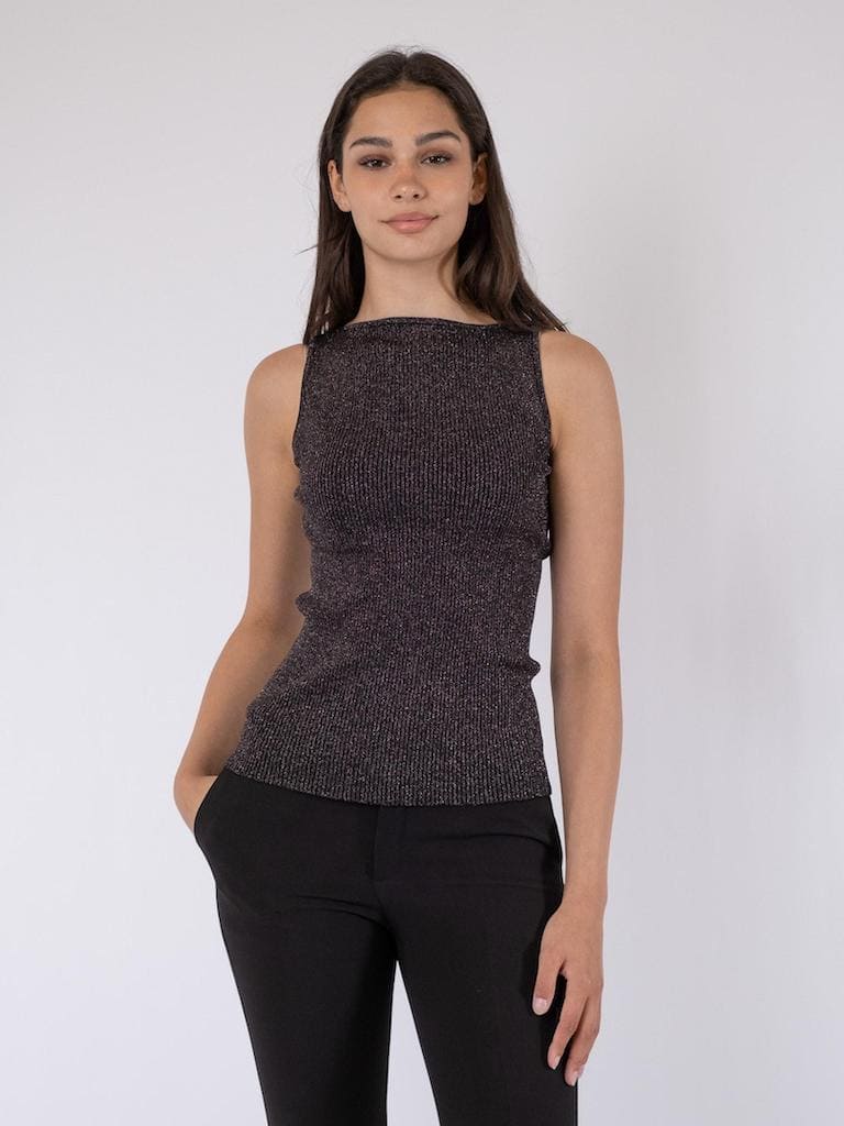 Talia Glitter Knit Top