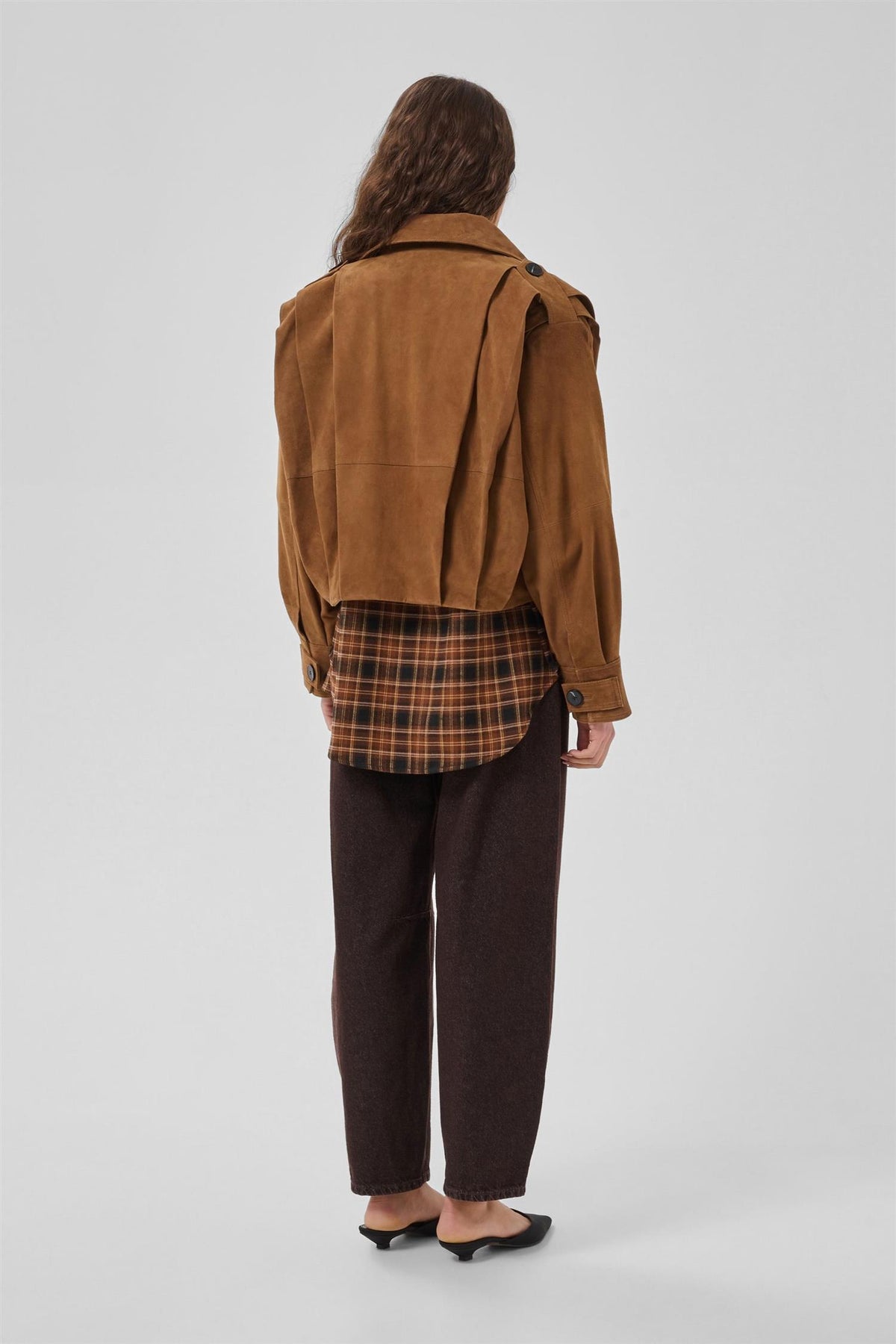 Mwpetra Suede Pleat Jacket