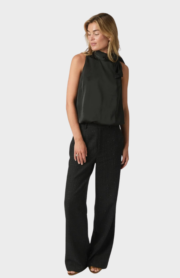 Veda Drapy Satin Top