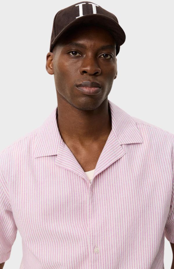 Lukas Stripe Cotton Linen SS Shirt