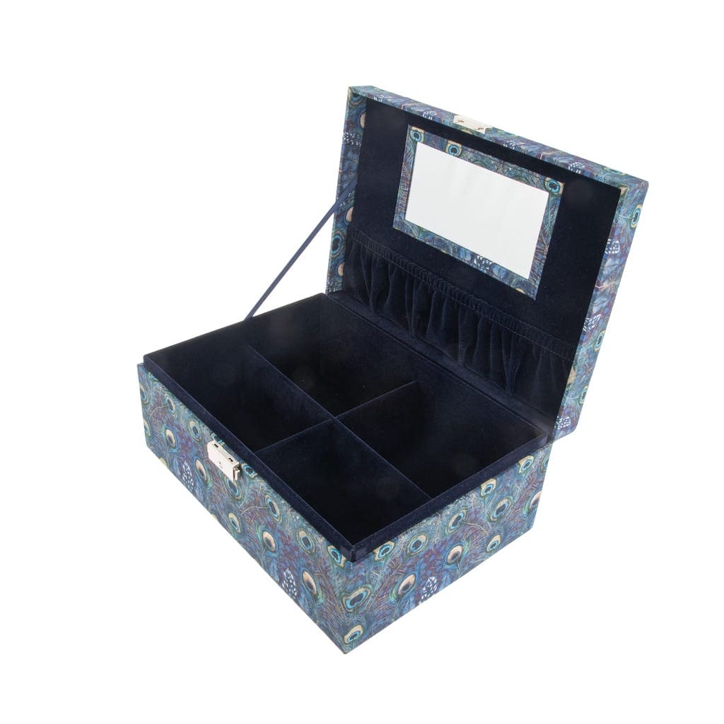 Jewlery Box Square Liberty Peacock