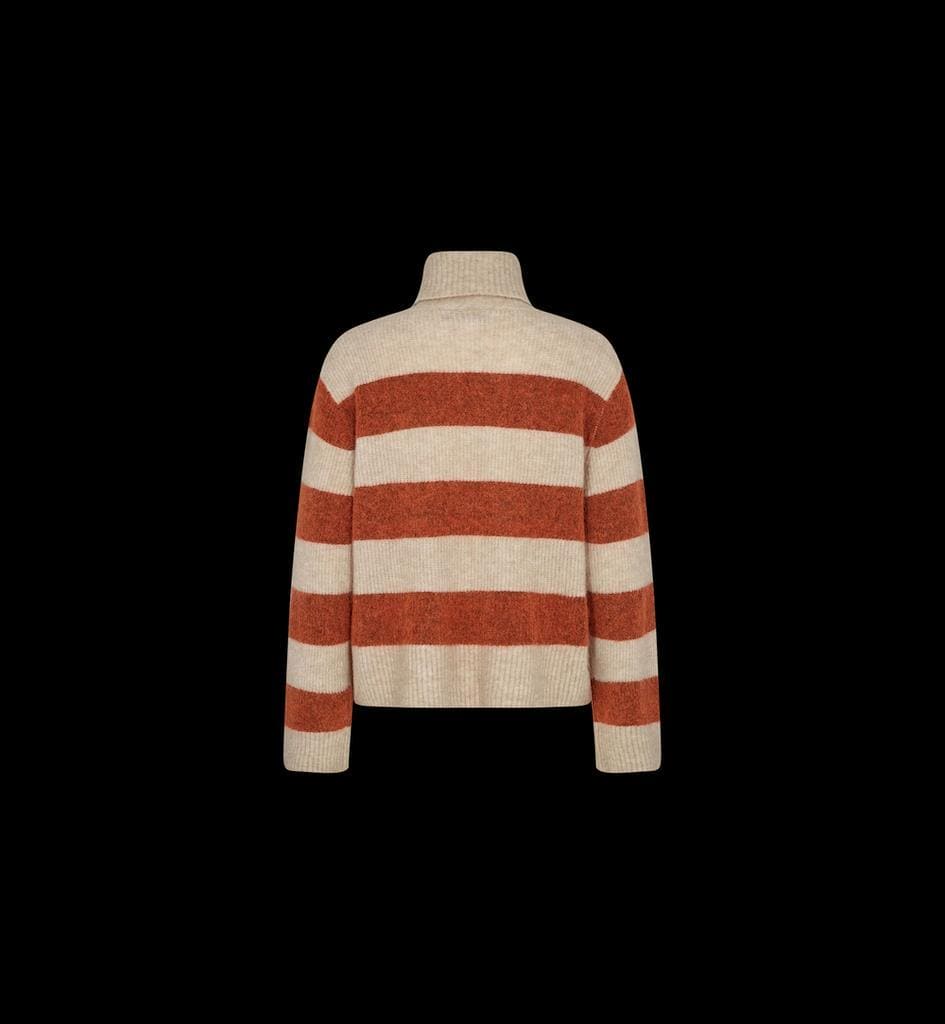 MMAidy Thora Stripe Rollneck Knit