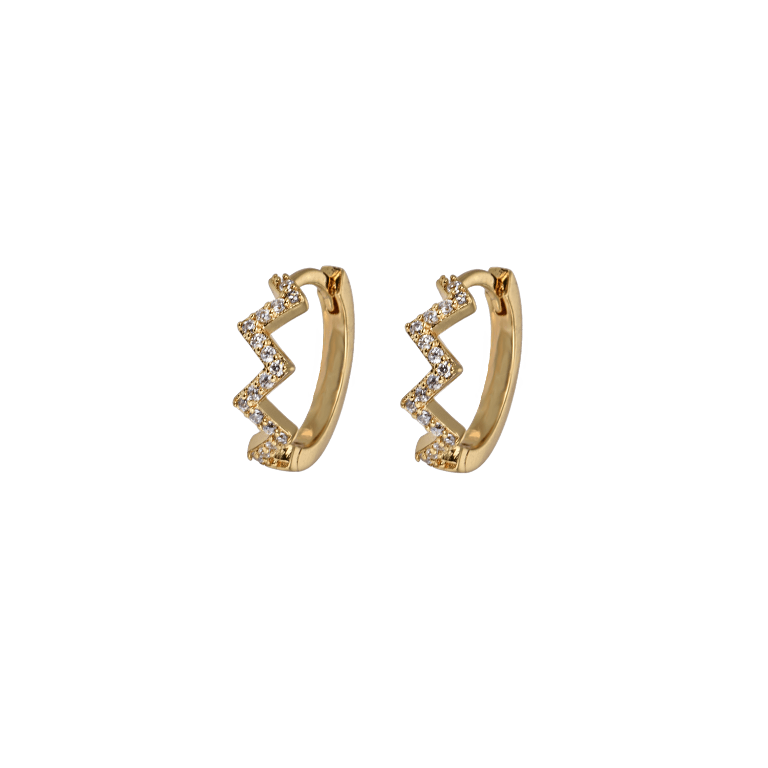 Emilia Small zigzag hoops