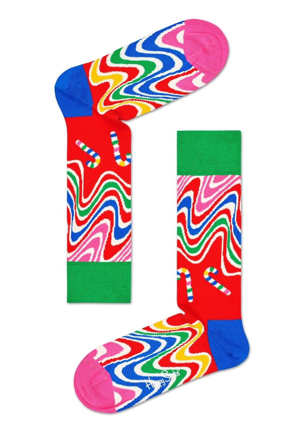 4 Pack Psydelic Candy V´Canes Socks Gift Set