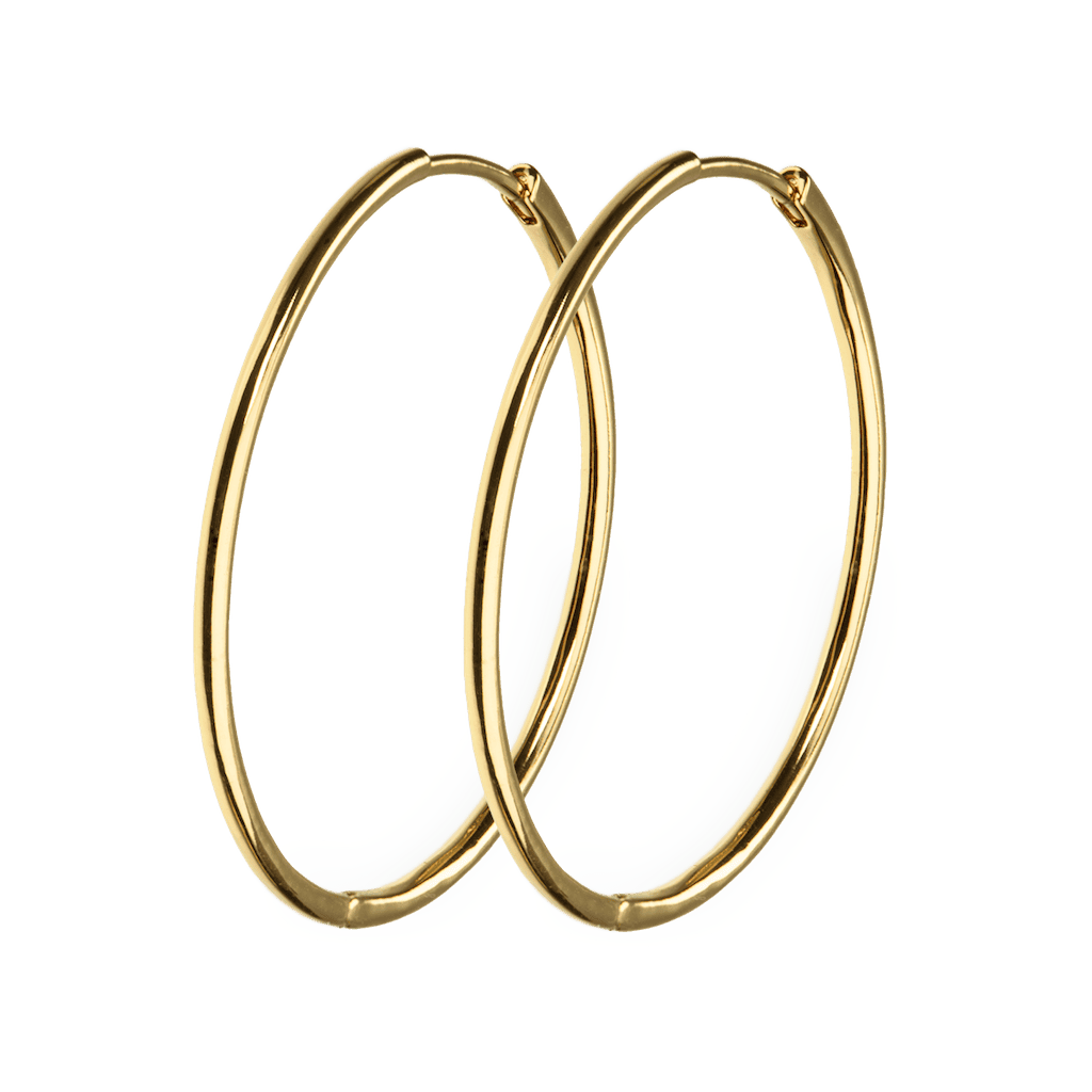 Emilia X-Large gold hoops .
