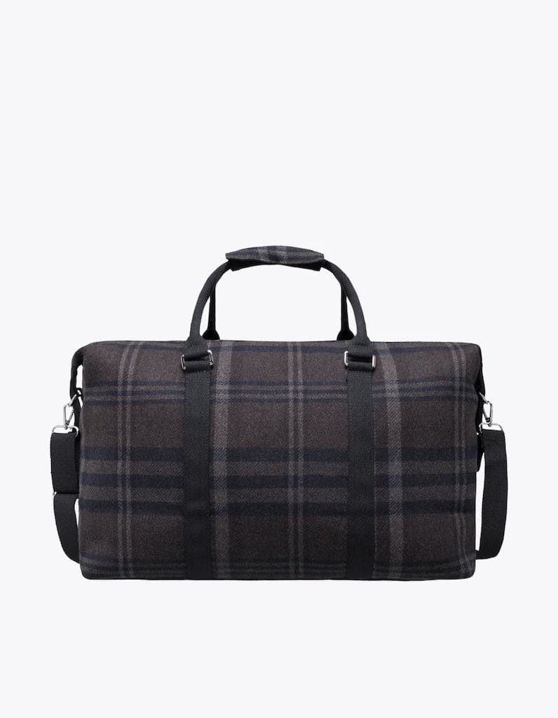 Check Wool Weekend bag